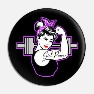 Strong Girl Pin