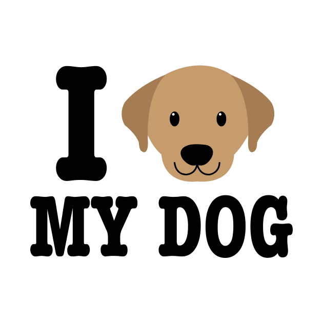 I Love My Dog - Dog Lover Dogs by fromherotozero