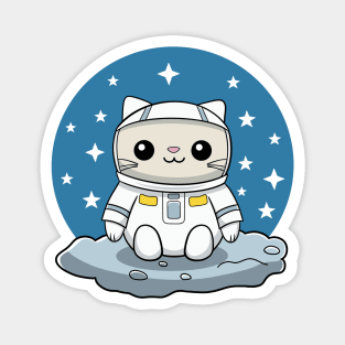 Cute Astronaut Cat Magnet