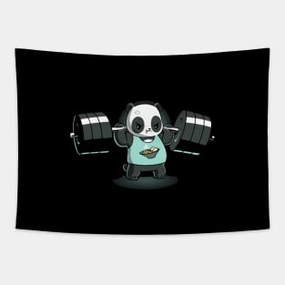 Cute Panda Gym Fitness Yoga Lover Animal Lover Design Tapestry