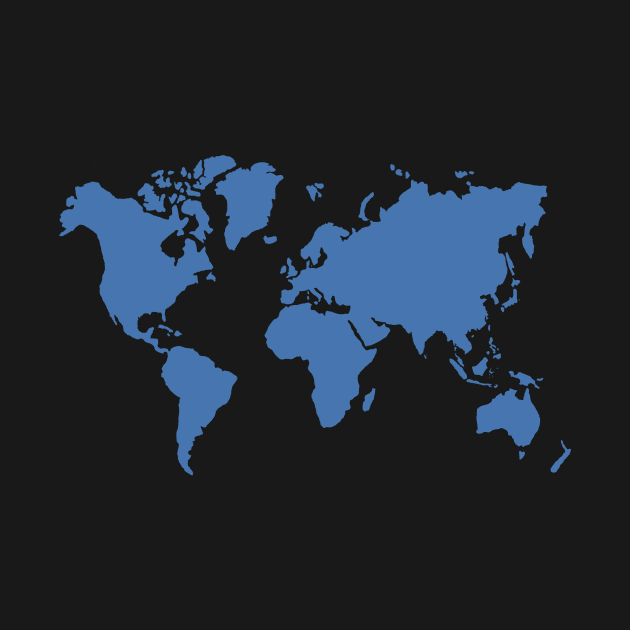 Blue mappemonde by dreamtravel