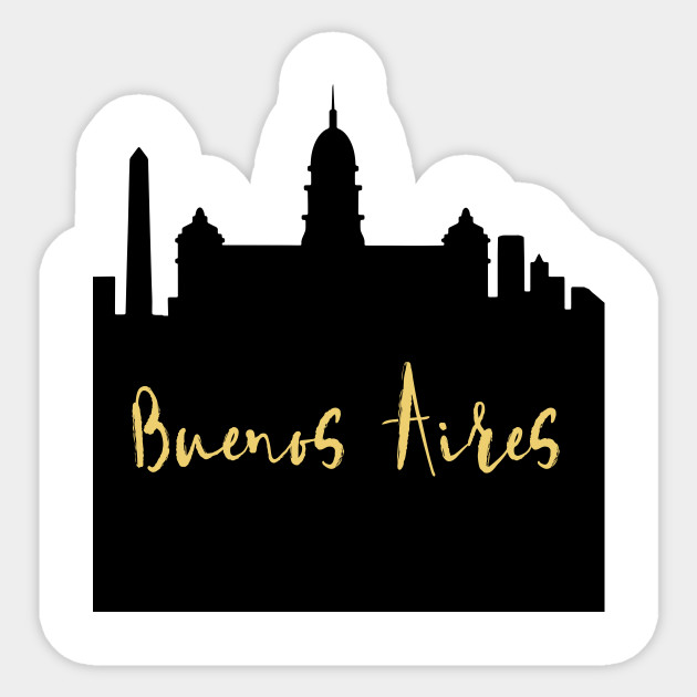 Buenos Aires Argentina Designer Silhouette Skyline Art