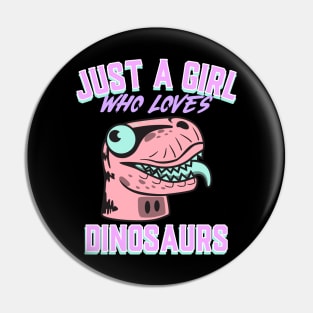 A Girl who Loves Dinosaurs! Pin