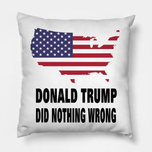 DONALD TRUMP DID NOTHING WRONG Pillow