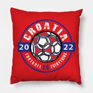 Football Is Everything - Croatia 2022 Vintage Pillow