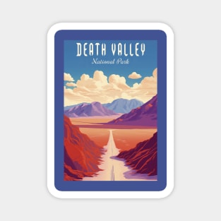 Death Valley National Park Vintage Travel  Poster Magnet