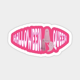 Halloween Queen Barbie pink with cute ghosts Magnet