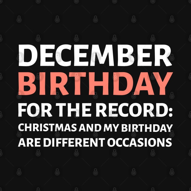 DECEMBER BIRTHDAY by DB Teez and More