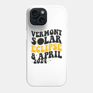 Vermont Total solar eclipse april 8 2024 Phone Case