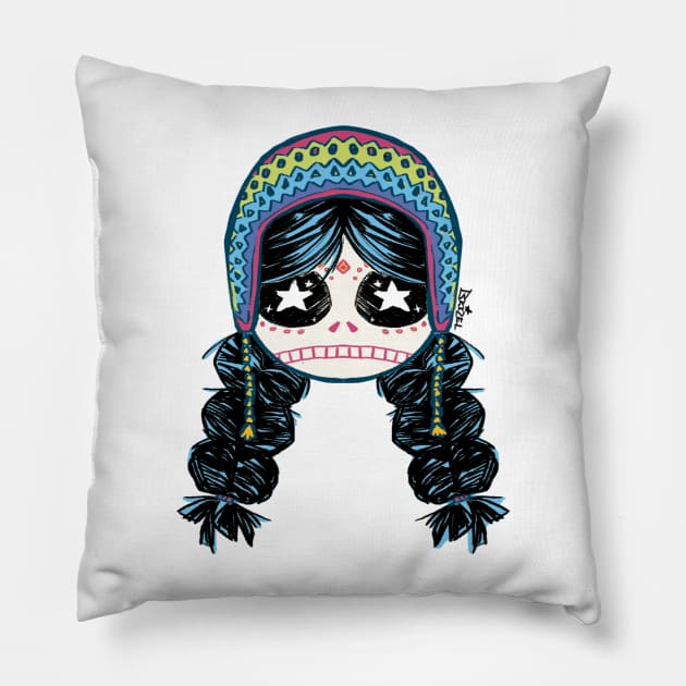 Little Skullcandy Catrina Pillow by MissLambsAnger