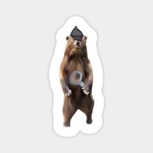 Detective Bear Magnet