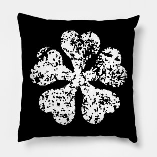 GRAYSCALE CLOVER Pillow