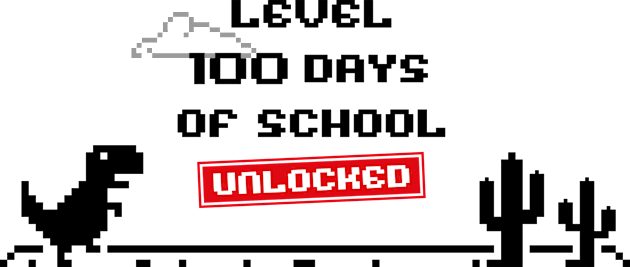 level 100 days of school unlocked, gift for boys Kids T-Shirt by Yurko_shop