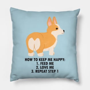 Corgi Guidebook Pillow