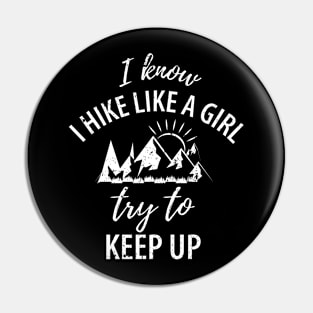 Mountains Hiking Pin