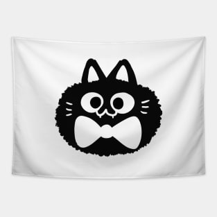 fluffy cat with bow tie Tapestry