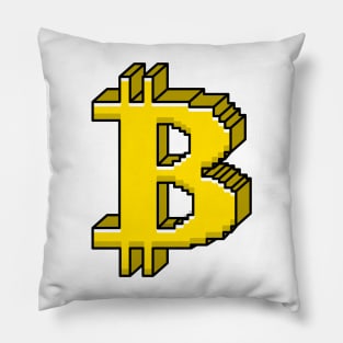Bitcoin Pixel NFT Logo Pillow