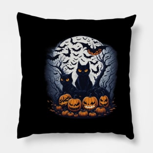 Helloween black cat Pillow