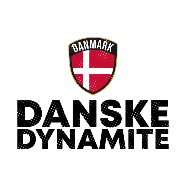 Danske Dynamite Danmark Denmark Black by zeno27