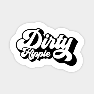 Dirty Hippie Retro Script Magnet