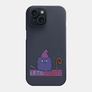 fantasy wizard warrior "lets fight" Phone Case