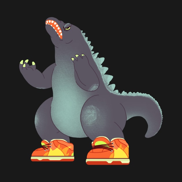 Dunkzilla by paperbeatsscissors