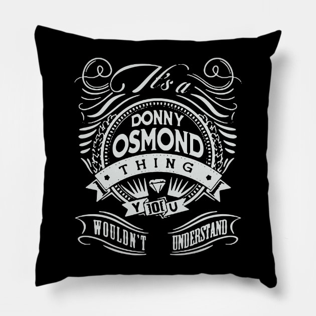 Donny Osmond Pillow by Lula Pencil Art