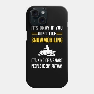 Smart People Hobby Snowmobiling Snowmobile Phone Case