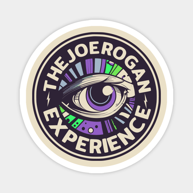 Trippy Eye Logo Art - Joe Rogan Experience Podcast Fan Art Magnet by TeeTrendz