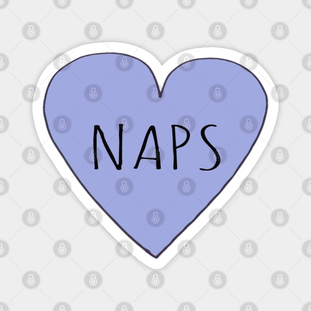 I Love Naps Magnet by wanungara