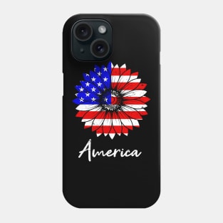 America USA Sun Flower Gift Phone Case