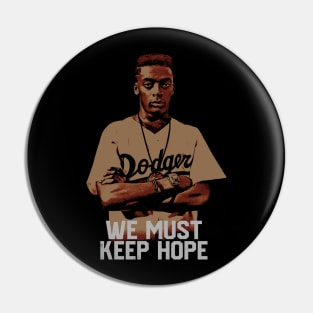 Mookie Keep Hope Do the Right Thing - 70s Style Illustration Pin