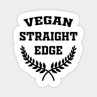 Straight edge vegan Magnet