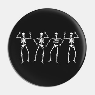 Dancing Halloween Skeletons Pin