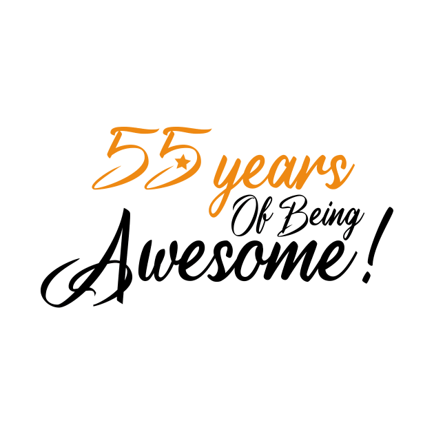 Celebration of 55th, 55 Years Of Being Awesome by Allesbouad