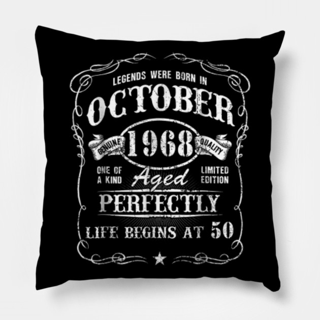 October 1968 Retro Shirt Vintage 50th Birthday Decorations Born