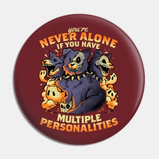 Multiple Personalities - Funny Evil Hell Dog Gift Pin