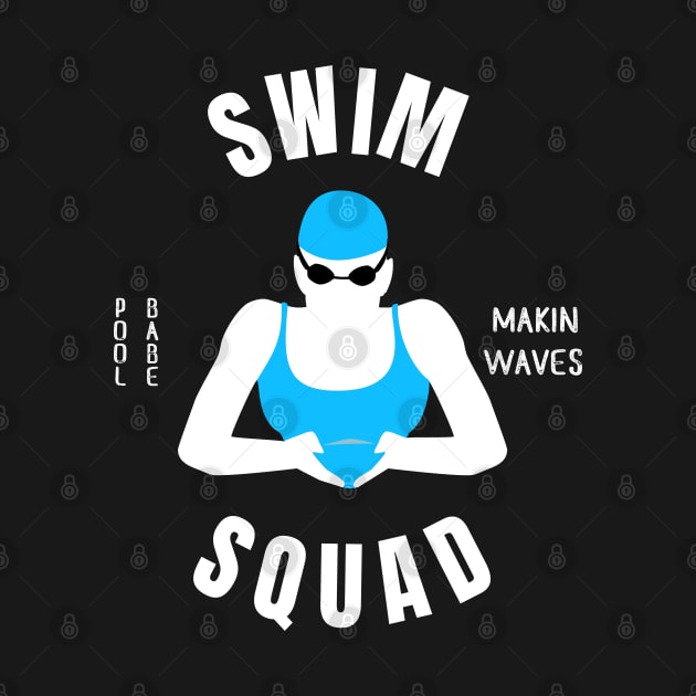 Women Breaststroke Swim Squad Girls Swimming Gift by atomguy