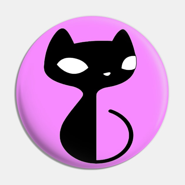 Black Cat Pin by ctrlzie