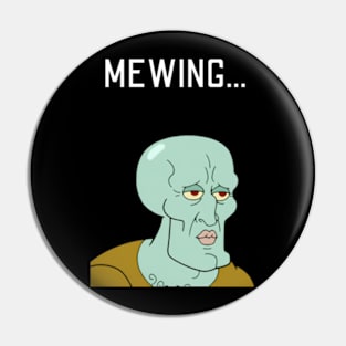 squidward mewing Pin