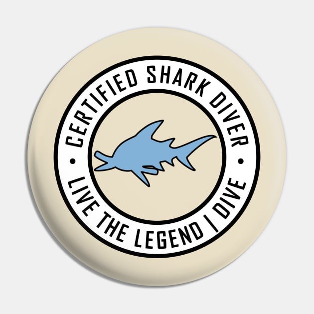 Certified Shark Diver Pin by TCP