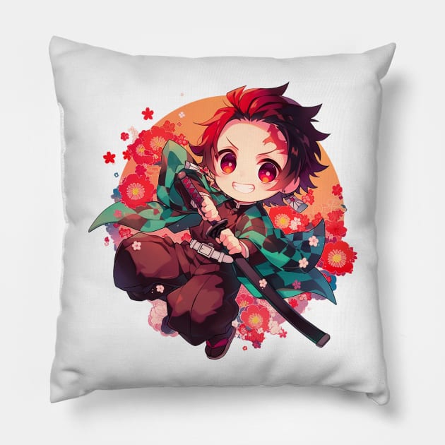 tanjiro Pillow by StevenBag