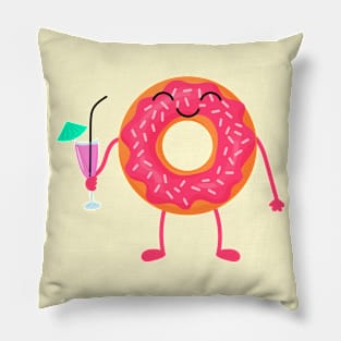 Donut drinks cocktail Pillow