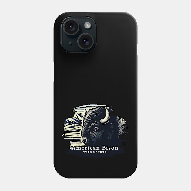 American Bison - WILD NATURE - BISON -2 Phone Case by ArtProjectShop