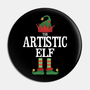 Artistic Elf Matching Family Group Christmas Party Pajamas Pin