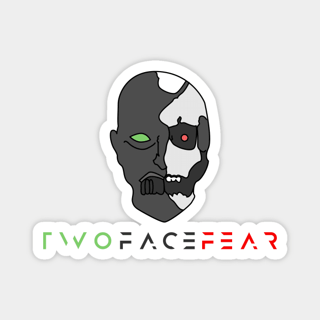 Simplified Face Logo Magnet by TwoFaceFear's Place