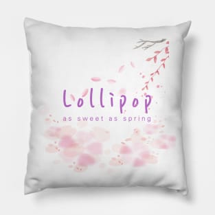 lollipop, as sweet as spring Pillow