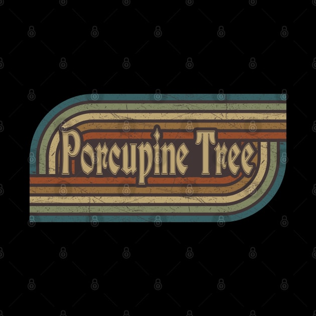 Porcupine Tree Vintage Stripes by paintallday
