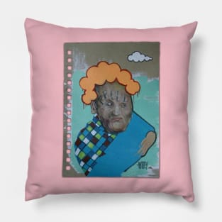 Proud Star Mom | Passionate About Homework | Portrait Lowbrow Pop Surreal Art | Cartoon Star | Masterpieces | Original Oil Painting By Tyler Tilley Pillow