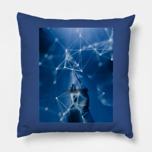 Robot t-shirt design Pillow